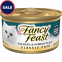 Fancy Feast Grain Free Salmon and Shrimp Classic Pate Wet Cat Food