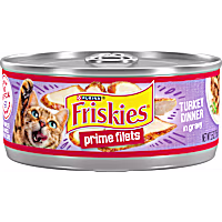 Friskies Prime Filets Turkey Dinner in Wet Cat Food Gravy