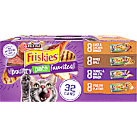 Purina Friskies Poultry Pate Favorites Wet Cat Food Variety Pack