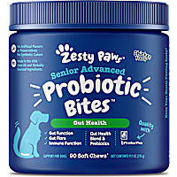Zesty Paws Senior Advanced Chicken Probiotic Bites for Dogs