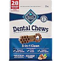 Blue Buffalo Chicken & Spearmint Dental Chews Medium Natural Dog Treats