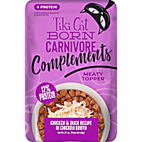 Tiki Cat Born Carnivore Complements Chicken & Duck Wet Cat Food Topper
