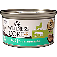 Wellness CORE+ Immune Health Natural Grain Free Tuna & Salmon Pate Canned Wet Cat Food