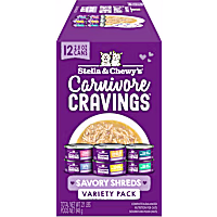 Stella & Chewy's Carnivore Cravings Savory Shreds Canned Variety Pack Cat Food