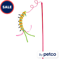 Leaps & Bounds Yellow Caterpillar Cat Teaser Toy