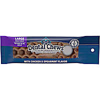 Blue Buffalo Daily Dental Care Treats Natural Ingredients Chicken & Spearmint Dental Chews for Dogs