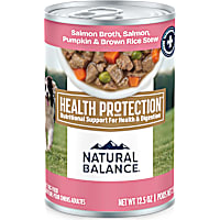 Natural Balance Health Protection Salmon Broth, Pumpkin & Brown Rice Stew Wet Dog Food