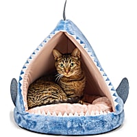 EveryYay Shark Hooded Cat Bed