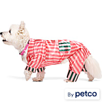 YOULY Pink Striped Pet Pajama Set