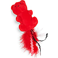 YOULY Red Bear Mix & Match Attachment Cat Teaser Toy