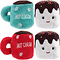 Multipet International Cocoa Cup and Marshmallow Plush Cat Toy Assorted