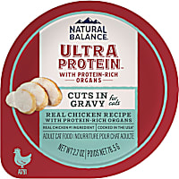 Natural Balance Ultra Protein Real Chicken Recipe with Protein-Rich Organs Cuts in Gravy Wet Cat Food