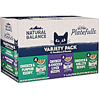 Natural Balance Original Ultra Platefulls Best Sellers Wet Cat Food Variety Pack