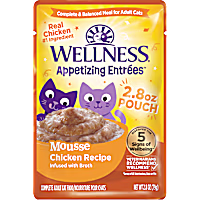 Wellness Appetizing Entrees Mousse Chicken Recipe Wet Cat Food