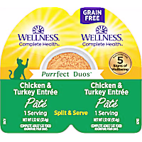 Wellness Complete Health Purrfect Duos Pate Chicken & Turkey Cat Food