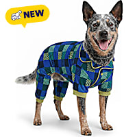 Petco Blue Plaid Pet Pajamas