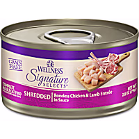 Wellness CORE Grain Free Boneless Chicken & Lamb Signature Selects Shredded Adult Wet Cat Food