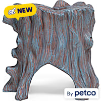 Imagitarium Tree Stump Reptile 2-in-1 Hideaway with Basking Ledge