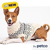 Reddy Cream Textured Gradient Knit Pet Sweater