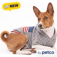 Reddy American Flag Hooded Pet Sweater