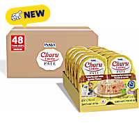 Inaba Churu Tuna Recipe with Bonito Flakes Flavor Entree Pate Twin Cup Cat Food