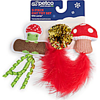 Petco Holiday Frog Cat Toy Set