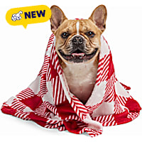 Petco Holiday Red/White Gingham Pet Throw Blanket