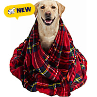 Petco Holiday Red/Green Stripe Pet Throw Blanket