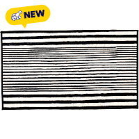 Petco Black & White Stripe Washable Pet Placemat