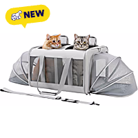 PawsPik Portable Dual-Pet Dog & Cat Carrier