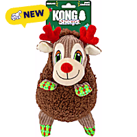 KONG Holiday Sherps Floofs Argyle Reindeer for Dogs