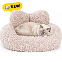 PawsPik Heart-Shaped Plush Comfort Pet Bed