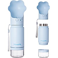 PawsPik Paw-Shaped 2-in-1 Pet Travel Bottle with Food Storage