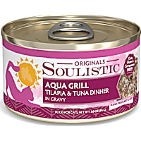 Soulistic Originals Aqua Grill Tilapia & Tuna Dinner in Gravy Wet Cat Food