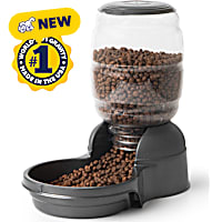 Petmate Replendish Gravity Dog Feeder with Microban Spill Resistant Bowl