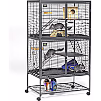Midwest Critter Nation Double Unit with Stand Small Animal Cage