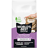 World's Best Cat Litter Lavender Scented Flushable Corn Cat Litter