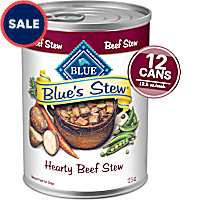 Blue Buffalo Blue's Stew Made with Natural Ingredients, Hearty Beef Stew, Grain-Free Wet Dog Food