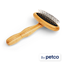 Well & Good Wooden Cushion Slicker Dog Brush
