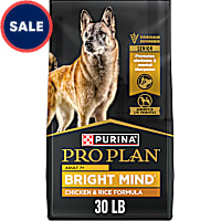 Purina Pro Plan with Probiotics for Dogs, Bright Mind 7+ Chicken & Rice Formula Senior Dog Food