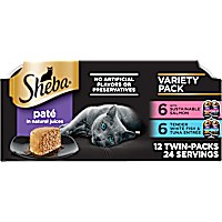 Sheba Perfect Portions Multipack Delicate Salmon and Tender Whitefish & Tuna Entrees Wet Cat Food
