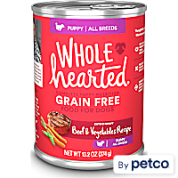 WholeHearted Grain Free Beef and Vegetable Recipe Wet Puppy Food