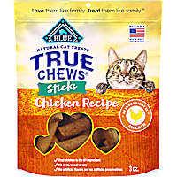 Blue Buffalo True Chews Sticks Chicken Recipe, Meaty & Savory Made in the USA Natural Cat Treats