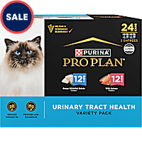 Purina Pro Plan Urinary Tract Ocean Whitefish with Salmon Entrees Health Pate Cat Food Variety Pack
