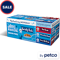 WholeHearted All Life Stages Grain-Free Captain's Choice Morsels in Gravy Wet Cat Food Variety Pack