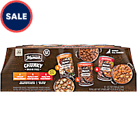 Merrick Chunky Grain Free Premium and Wholesome Beef and Chicken Recipes Canned Dog Food Variety Pack