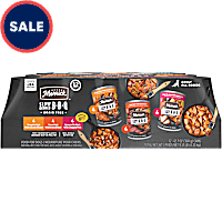 Merrick Slow-Cooked BBQ Premium Real Meat Beef, Chicken and Pork Recipes Canned Wet Dog Food Variety Pack