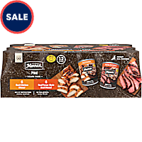 Merrick Grain Free Soft And Healthy, Real Beef & Chicken Premium and Natural Canned Dog Food Variety Pack