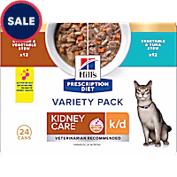 Hill's Prescription Diet k/d Kidney Care Stew Variety Pack Canned Cat Food