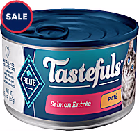 Blue Buffalo Tastefuls Made with Natural Ingredients, Salmon Entree Wet Cat Food Pate